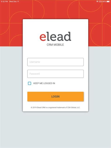 elead login crm app